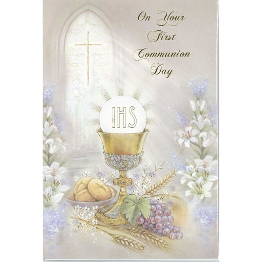 Picture of ON YOUR FIRST COMMUNION DAY CARD